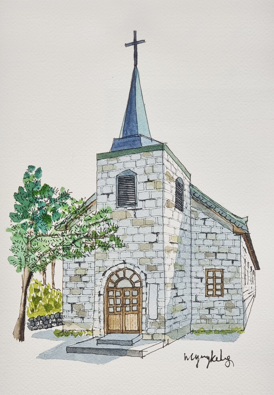 강화교산교회_장명근 그림