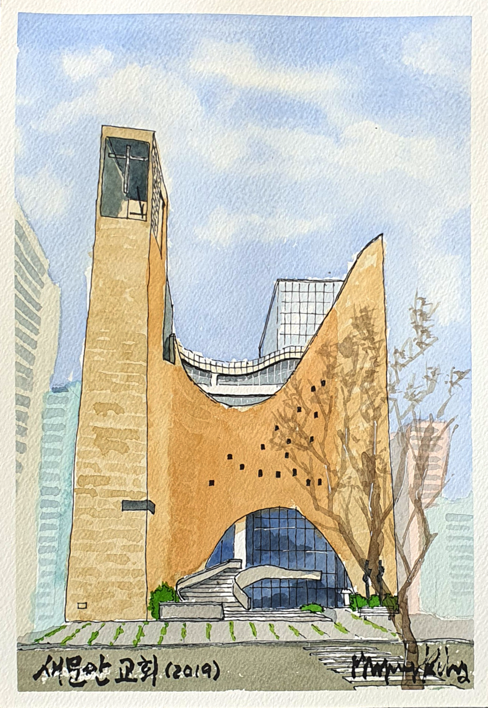 새문안교회_장명근 그림