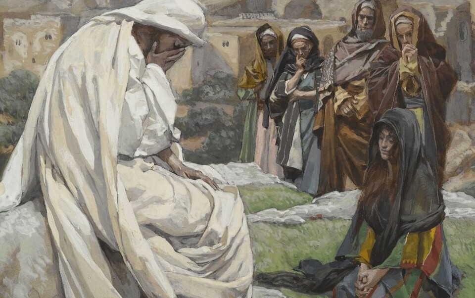 James Tissot, Jesus Wept (Jésus pleura, 부분)/Public Domain